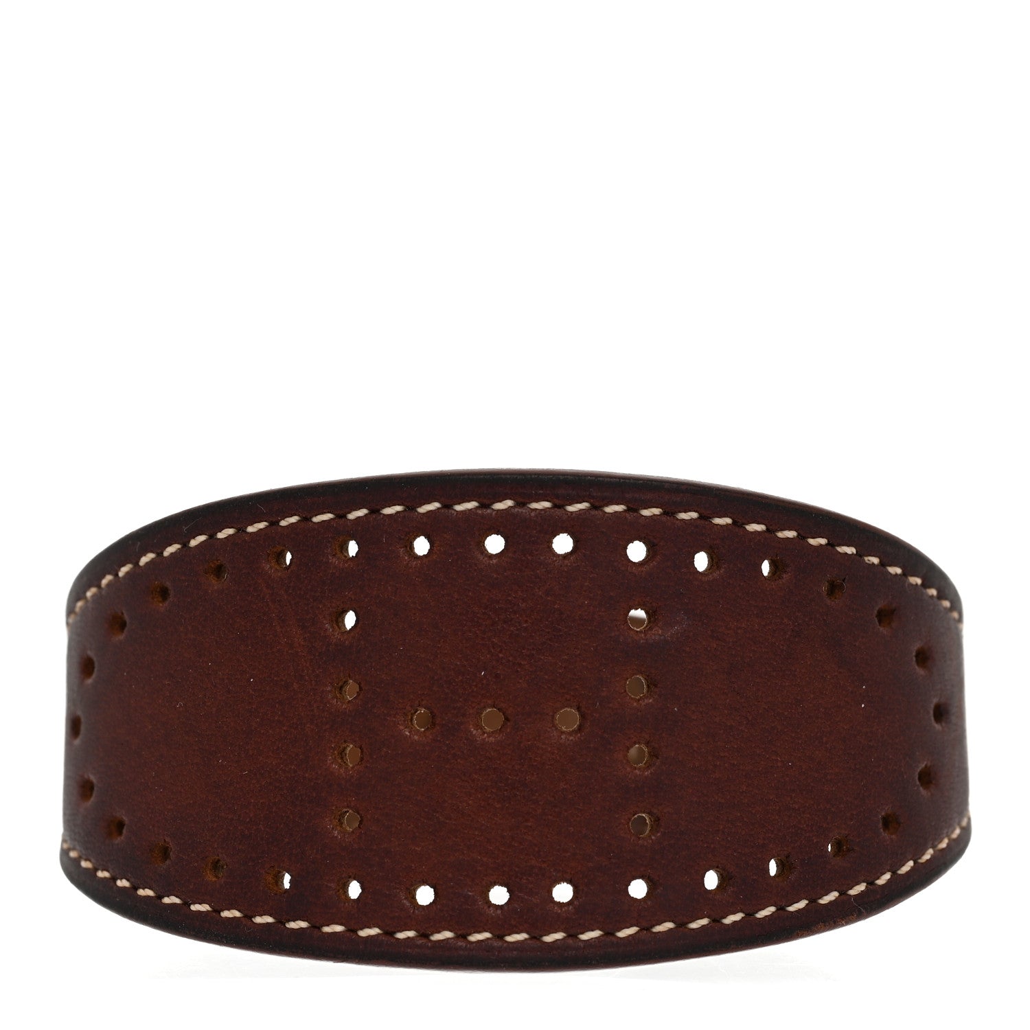 Hermes Barenia Perforated H Bracelet S Fauve 1 of 7
