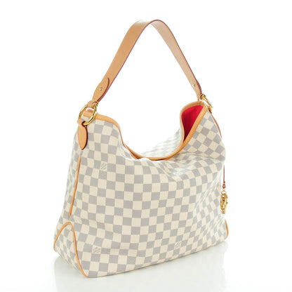 Louis Vuitton Damier Azur Delightful MM Pink 3 of 8