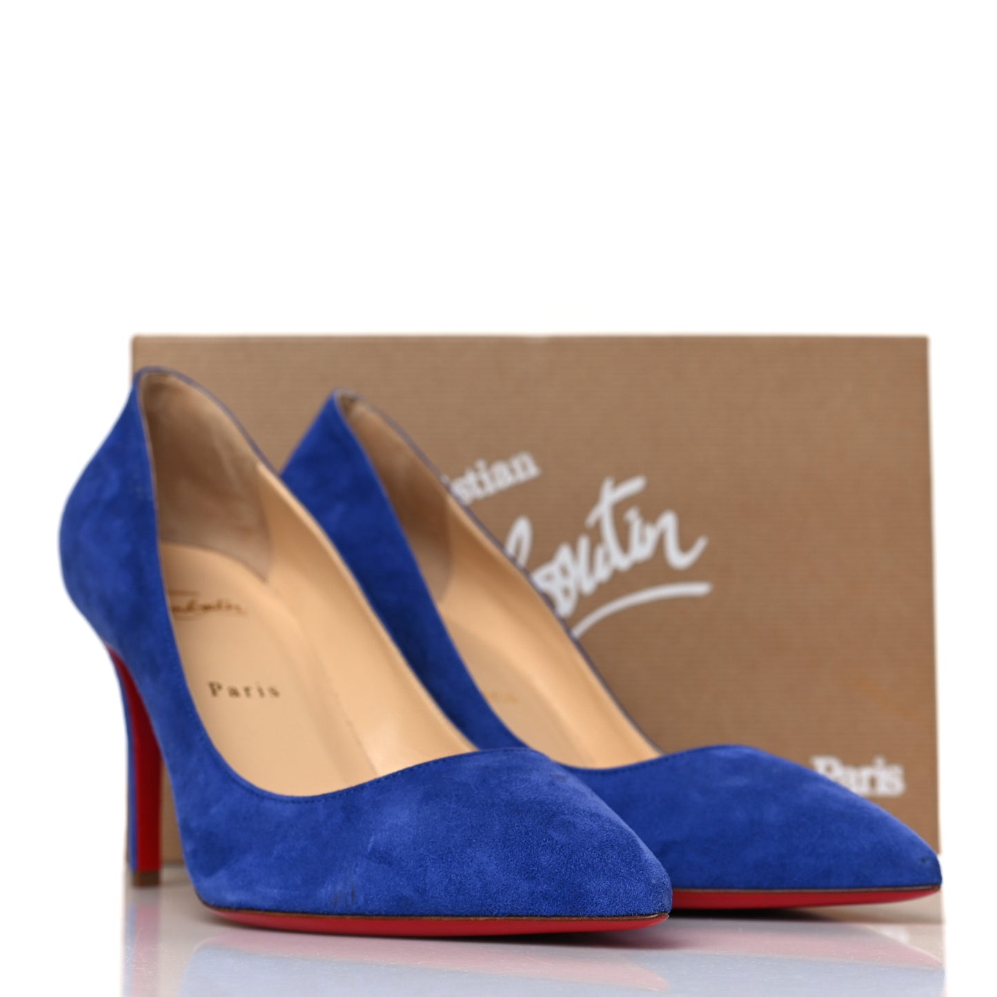 Suede Pigalle 85 Pumps 40.5 Metal Blue