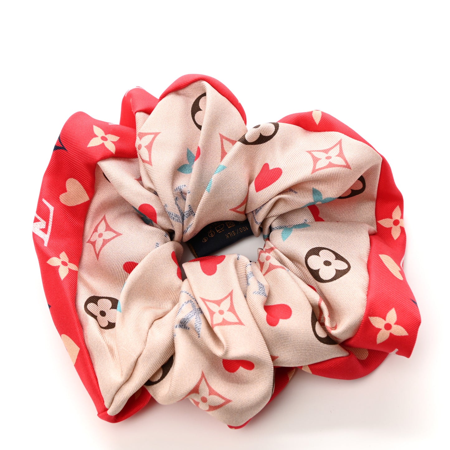 Silk Game On Chouchou Trop Chou Scrunchie Red