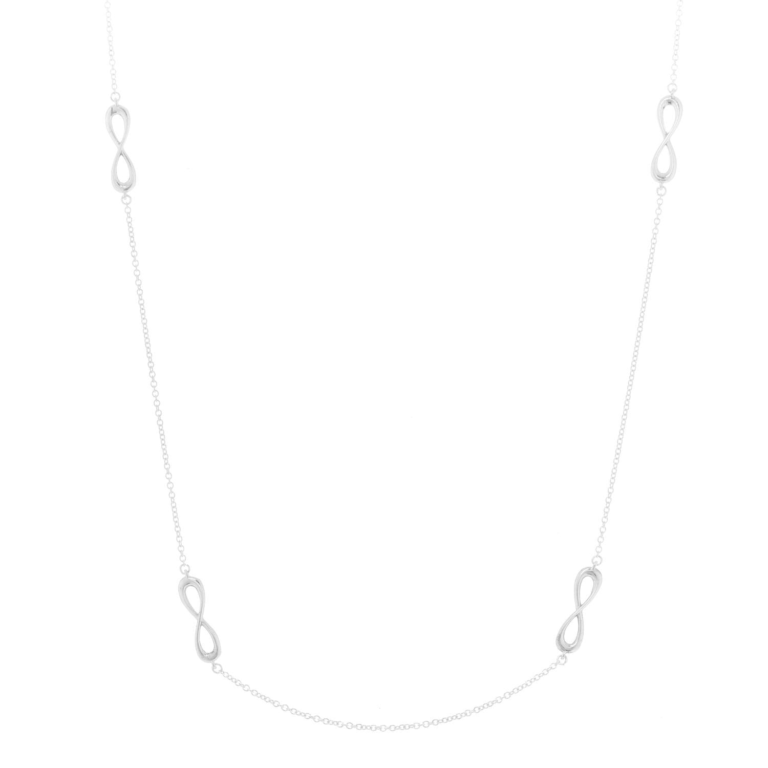 Tiffany Sterling Silver Infinity Endless Necklace 1 of 5