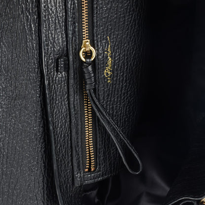 3.1 Phillip Lim 3.1 Textured Calfskin Medium Pashli Satchel Black 11 of 13