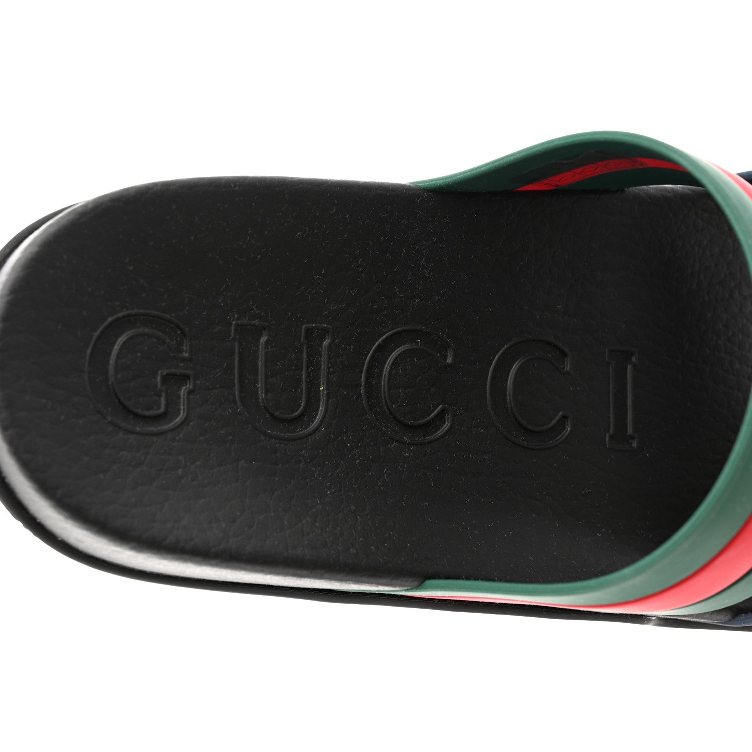 Gucci Rubber Web Mens Slide Sandals 11 Green Red 6 of 9