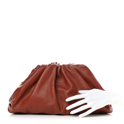 Bottega Veneta Smooth Butter Calf The Pouch Oversized Clutch Rust 2 of 11