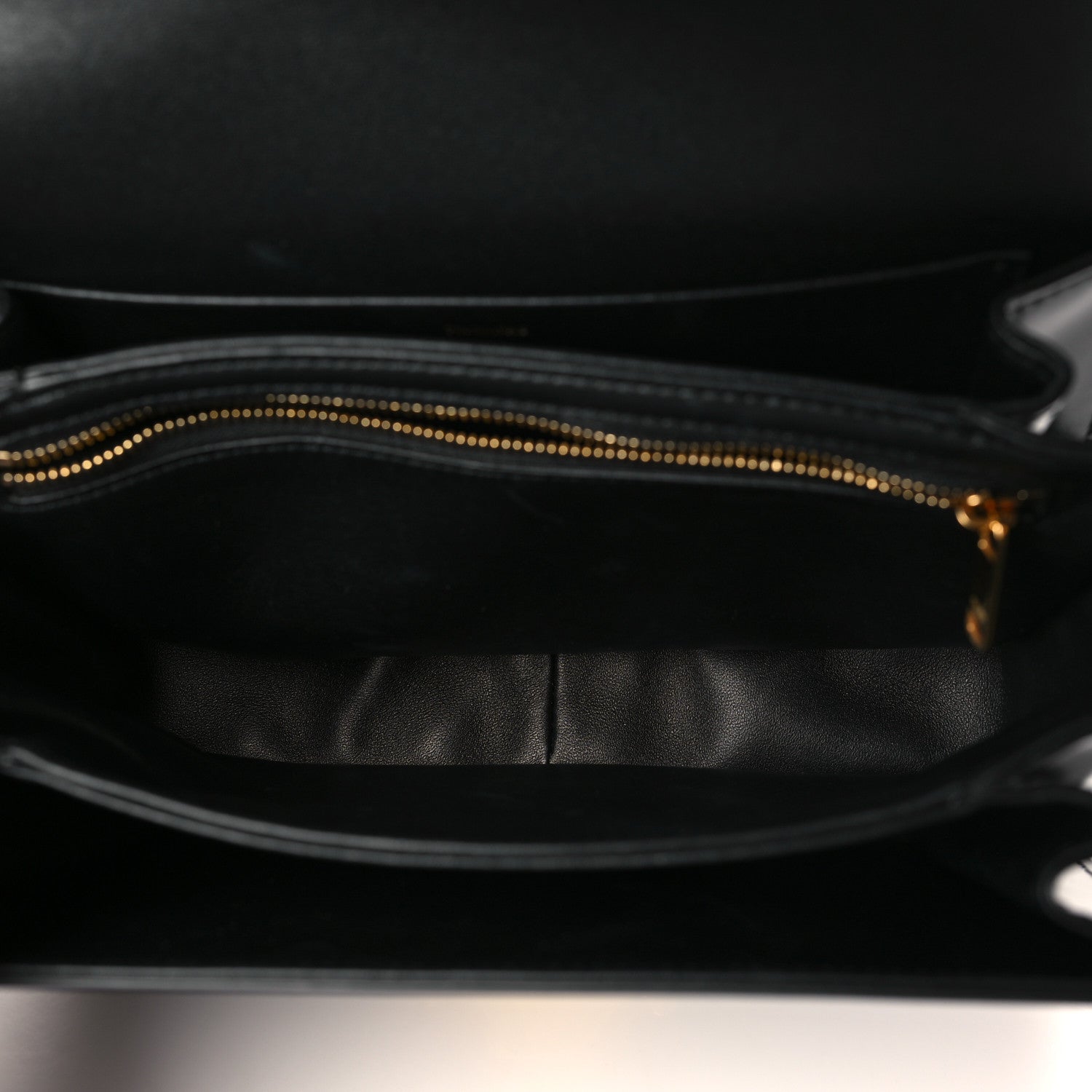 Celine Shiny Calfskin Medium Triomphe Black 5 of 9