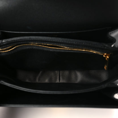 Celine Shiny Calfskin Medium Triomphe Black 5 of 9