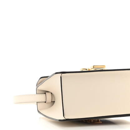 Gucci Calfskin Mini Sylvie Top Handle Bag White 10 of 11