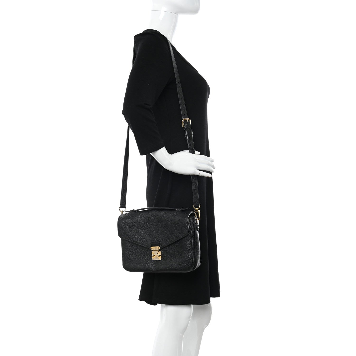 Louis Vuitton Empreinte Pochette Metis Black 2 of 13
