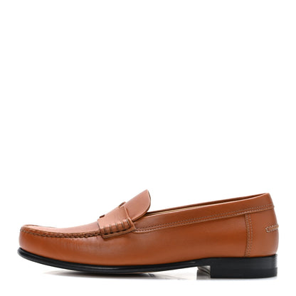 Hermes Calfskin Womens Kennedy Loafers 37 Naturel 1 of 10