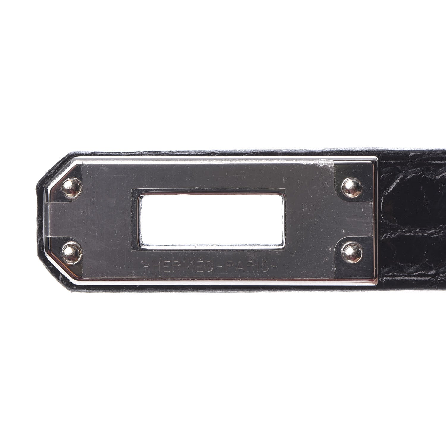 Hermes Shiny Niloticus Crocodile Birkin 25 Black 29 of 37