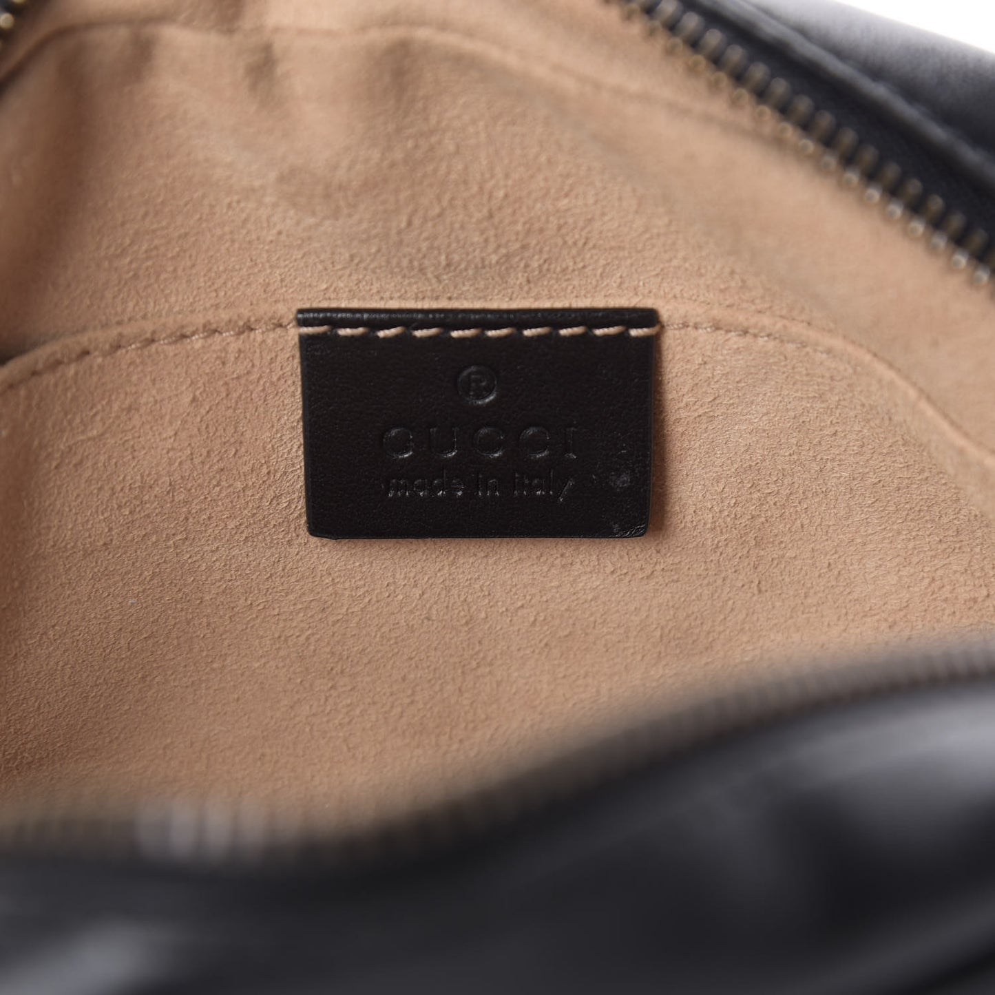 Calfskin Matelasse Mini GG Marmont Chain Shoulder Bag Black