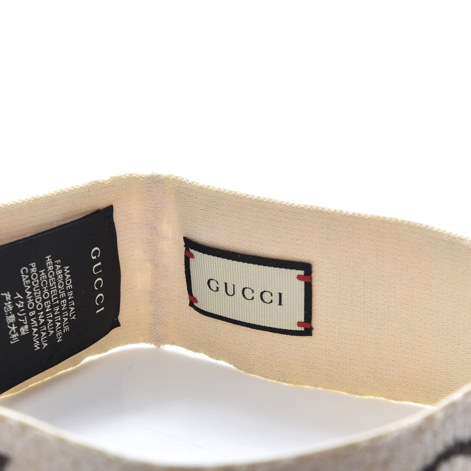 Gucci Cotton Elastic Logo Headband White 4 of 5