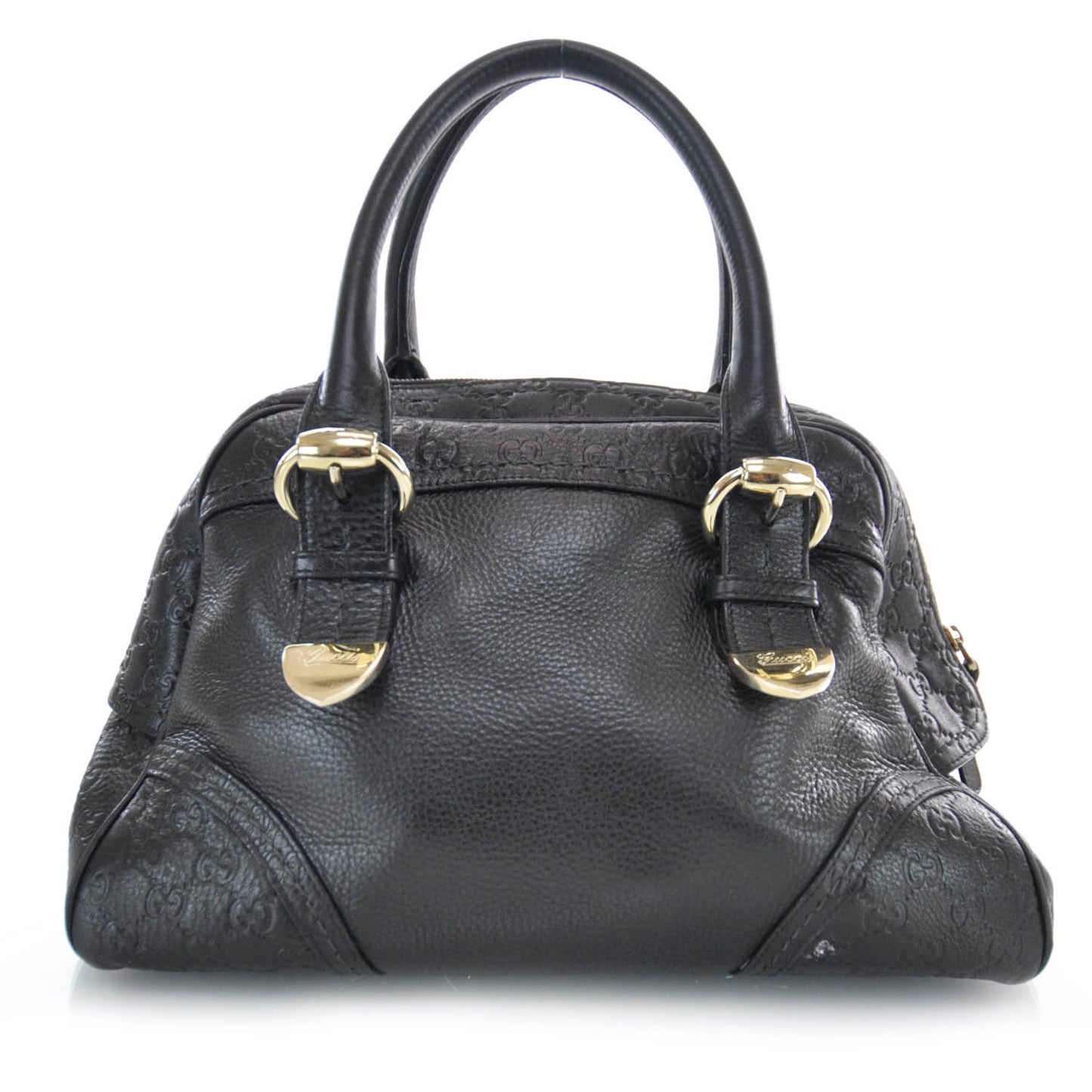 Guccissima Signoria Large Dome Bag Black
