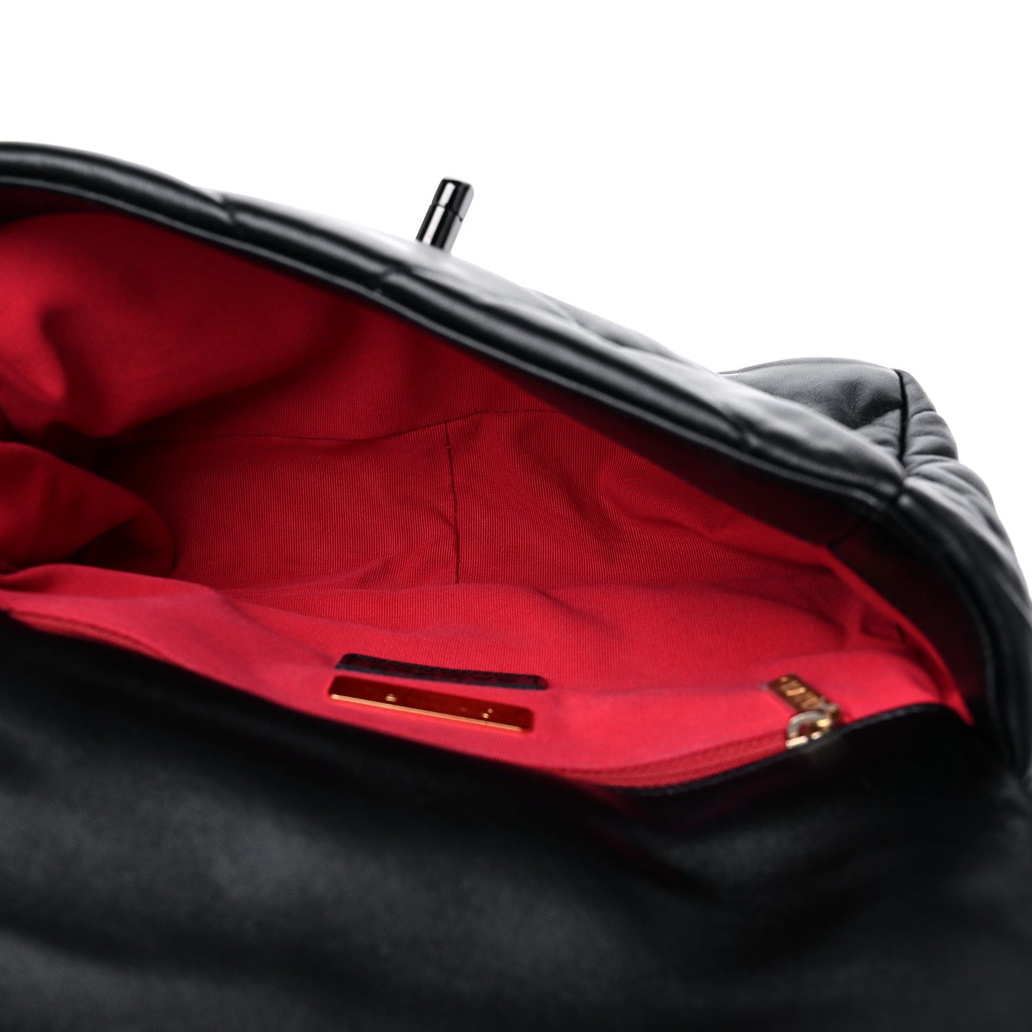 Lambskin Quilted Medium Chanel 19 Flap So Black