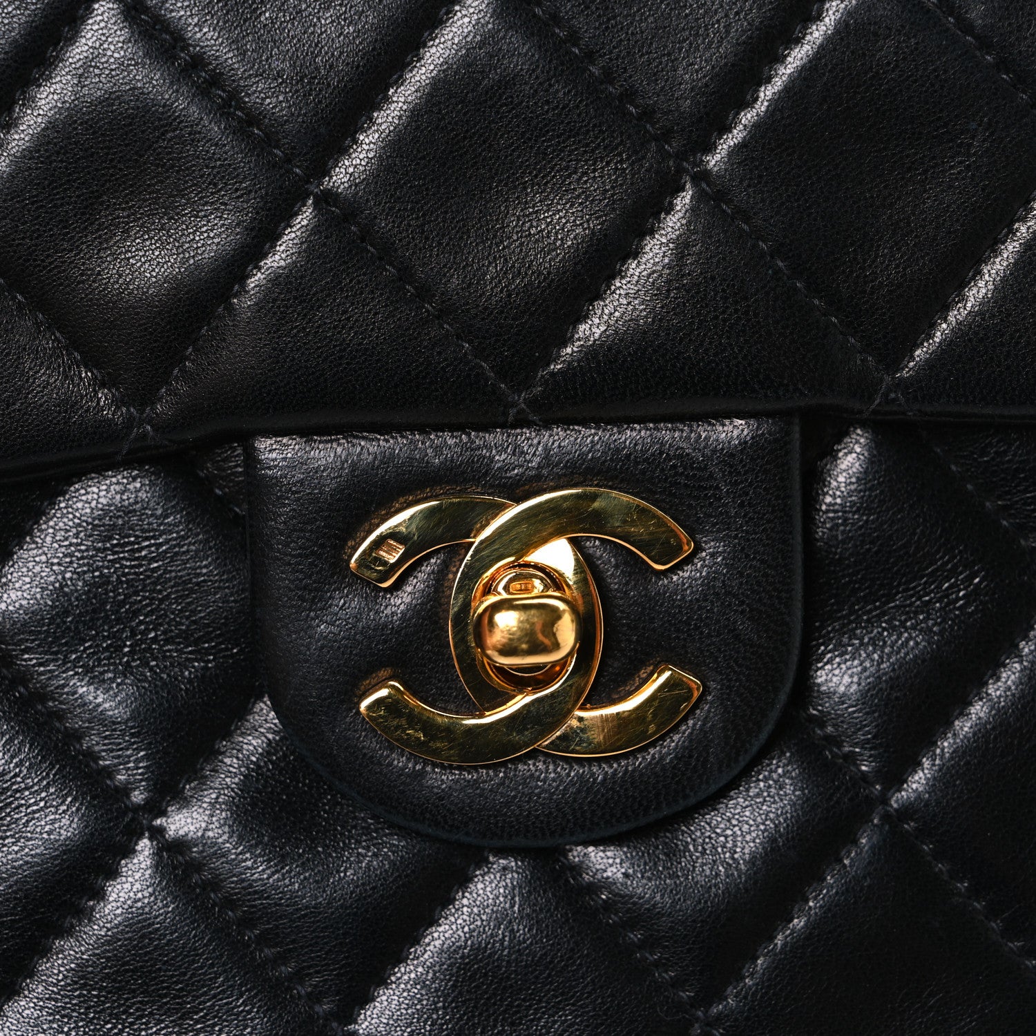 Chanel Lambskin Quilted Mini Square Flap Black 12 of 12