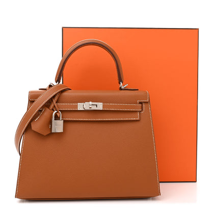 Hermes Epsom Kelly Sellier 25 Gold 11 of 11