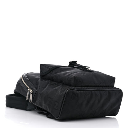 Gucci Econyl Nylon Monogram Off The Grid Backpack Black 4 of 9