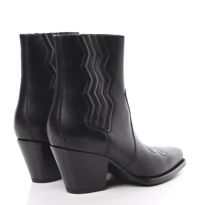Hermes Calfskin Womens Vegas Ankle Boot 38 Black 4 of 11