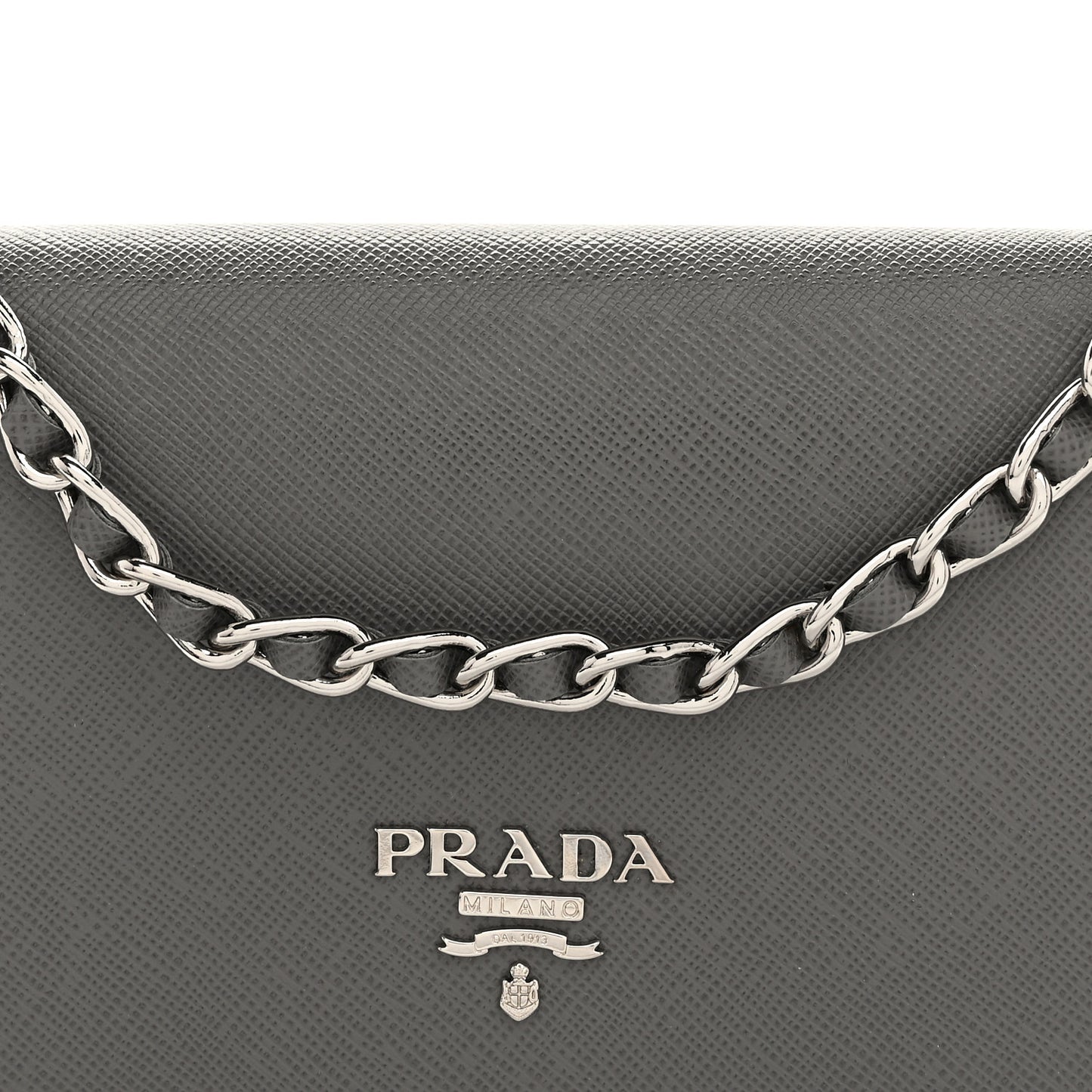 Saffiano Metal Oro Chain Wallet Marmo