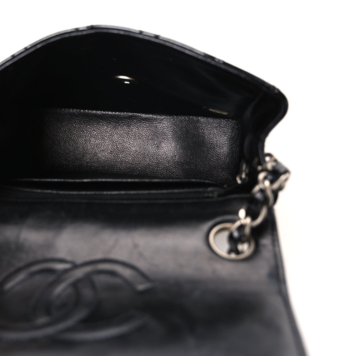 Chanel Patent Calfskin Quilted Mini Square Flap Black 5 of 10