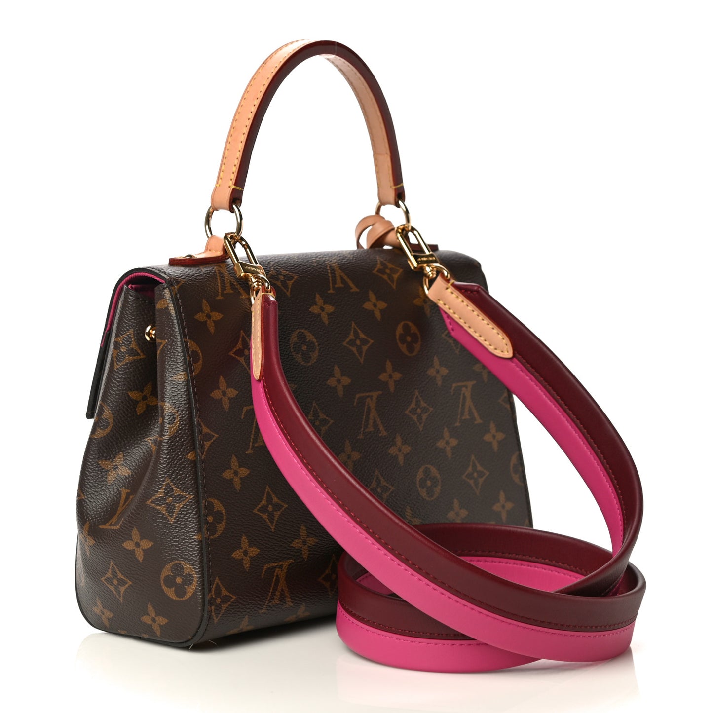 Monogram Cluny BB Bordeaux Fuchsia
