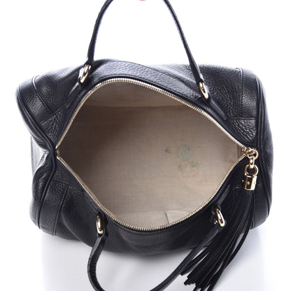 Gucci Pebbled Calfskin Medium Soho Boston Black 5 of 16