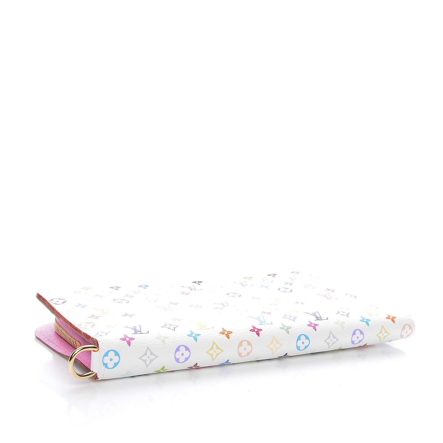 Louis Vuitton Monogram Multicolor Insolite Wallet White Litchi 4 of 8