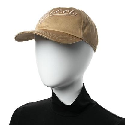 Gucci Cotton Logo Baseball Hat M Camel 2 of 11
