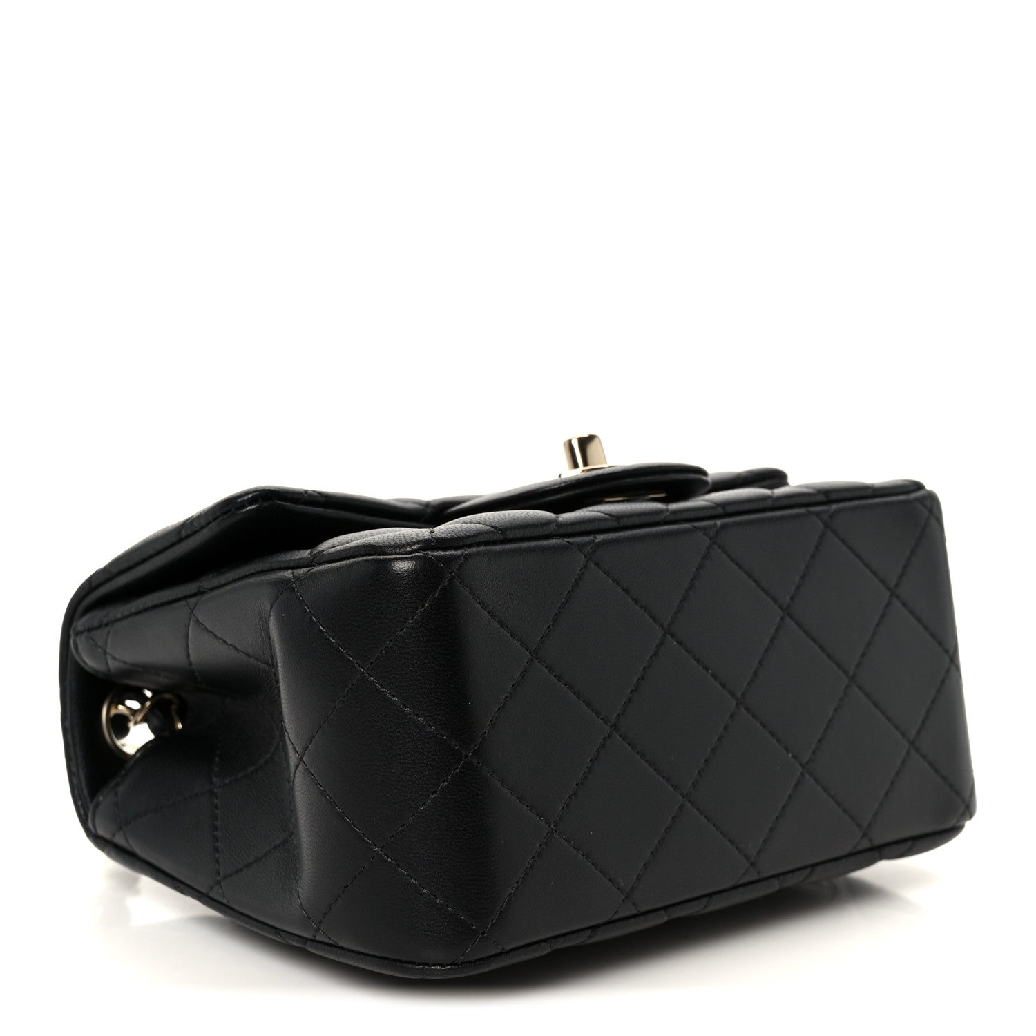 Chanel Lambskin Quilted Mini Square Flap Black 4 of 12