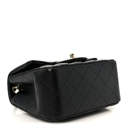 Chanel Lambskin Quilted Mini Square Flap Black 4 of 12