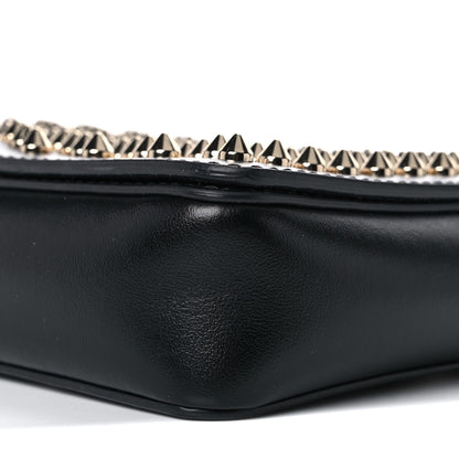 Christian Louboutin Calfskin Spiked Zoompouch Crossbody Black 8 of 13