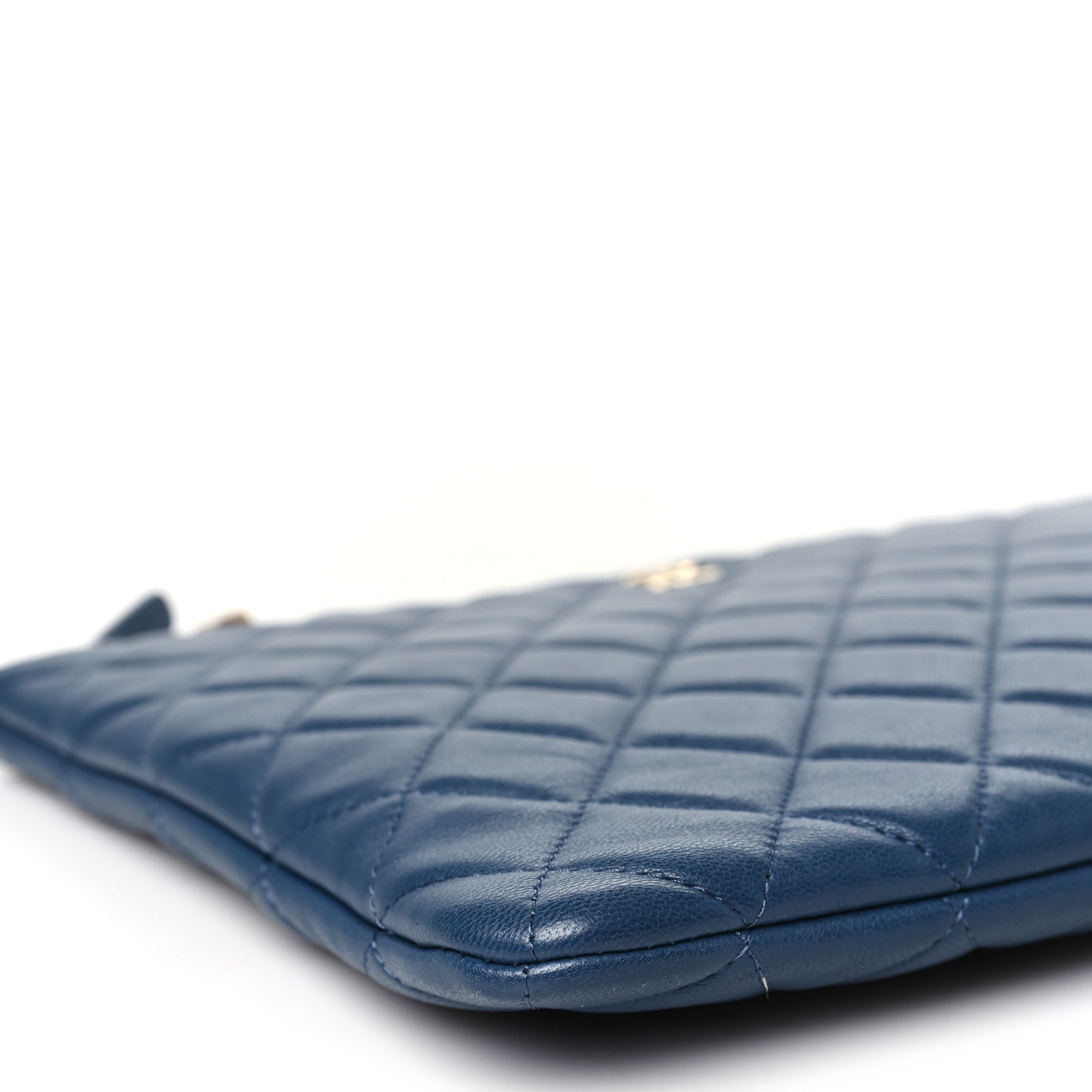 Chanel Lambskin Quilted Medium Cuba Cosmetic Case Navy 9 of 11
