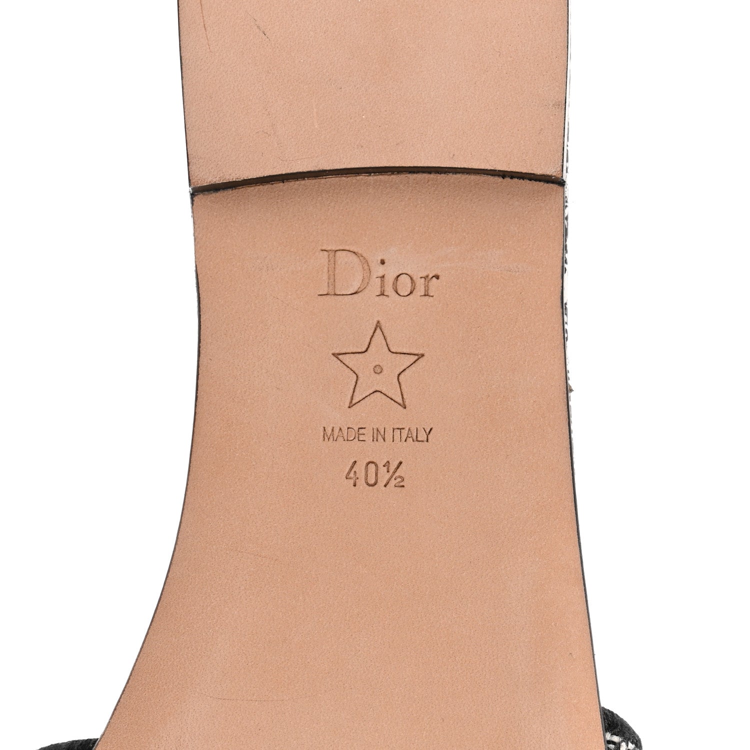 Christian Dior Canvas Plan de Paris Embroidered Dway Flat Slide Sandals 40.5 Off White Black 8 of 9