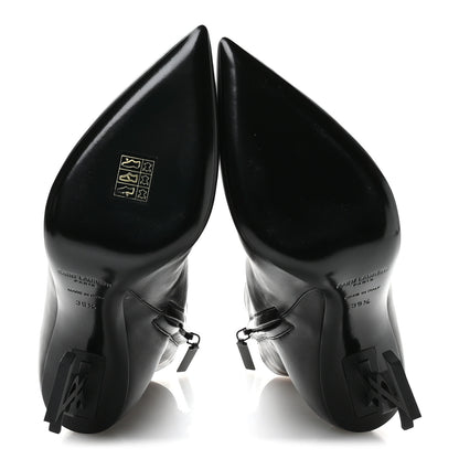 Saint Laurent Calfskin Opyum Ankle Boots 39.5 Black 6 of 9