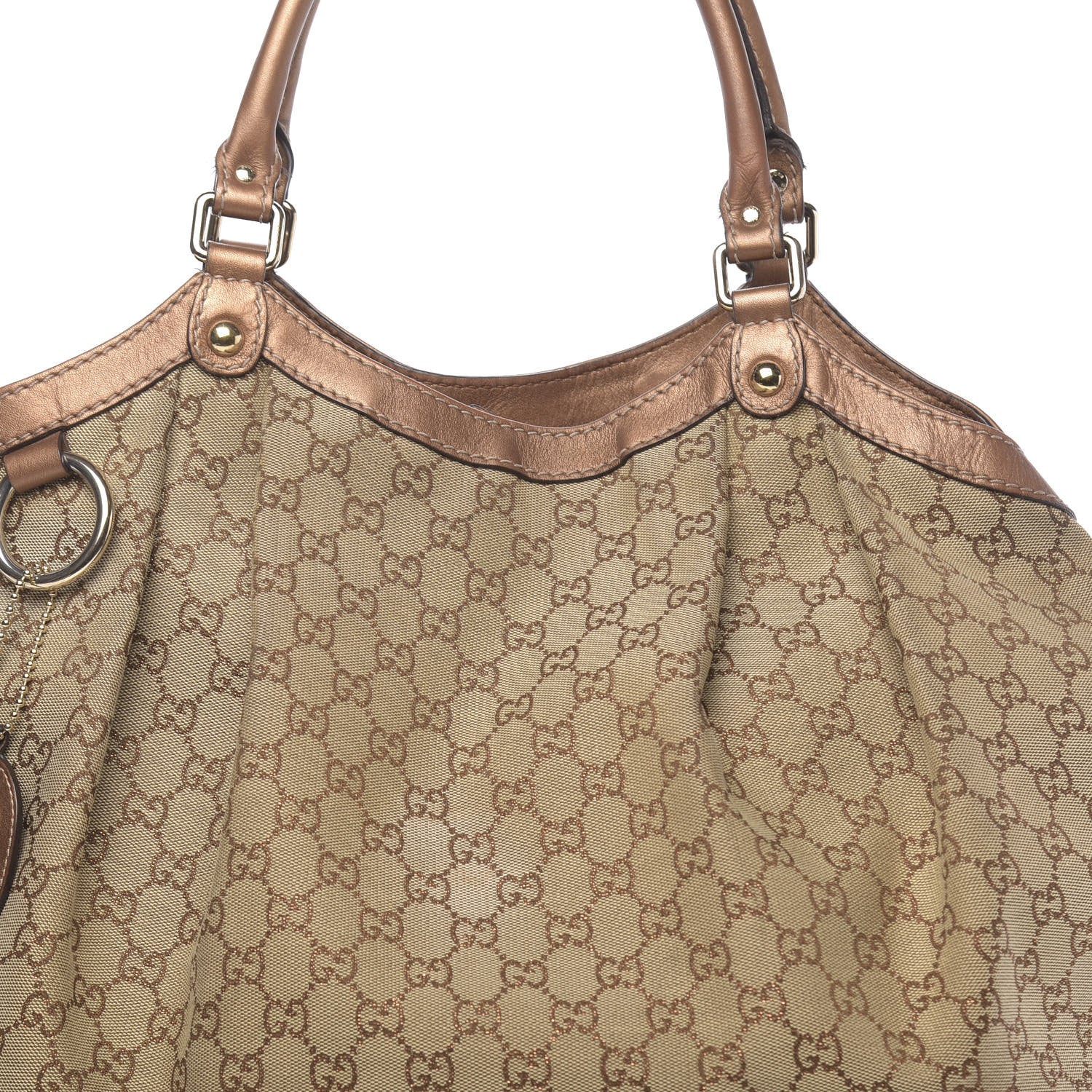 Gucci Monogram Large Sukey Tote Bronze 12 of 18