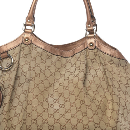 Gucci Monogram Large Sukey Tote Bronze 12 of 18