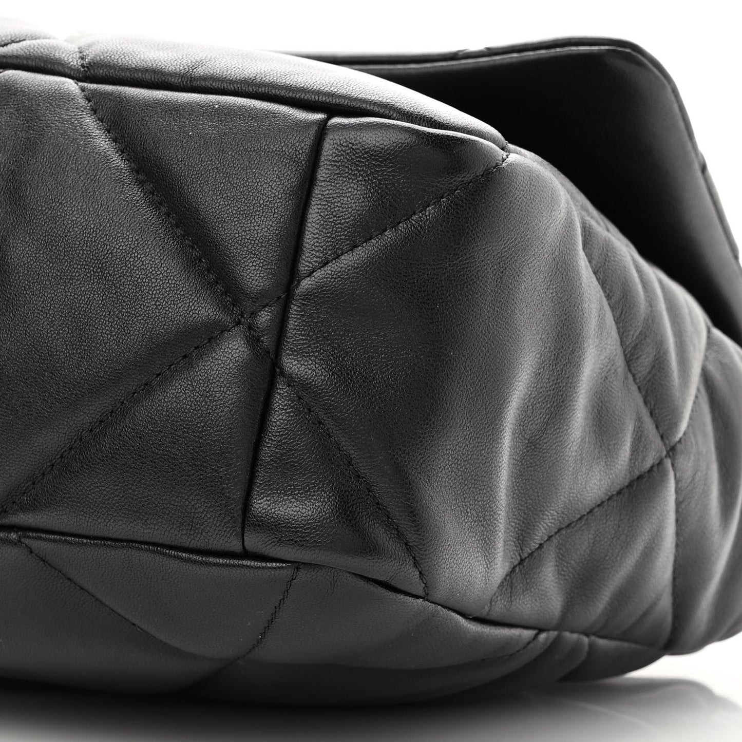 Lambskin Quilted Large Chanel 19 Flap Black