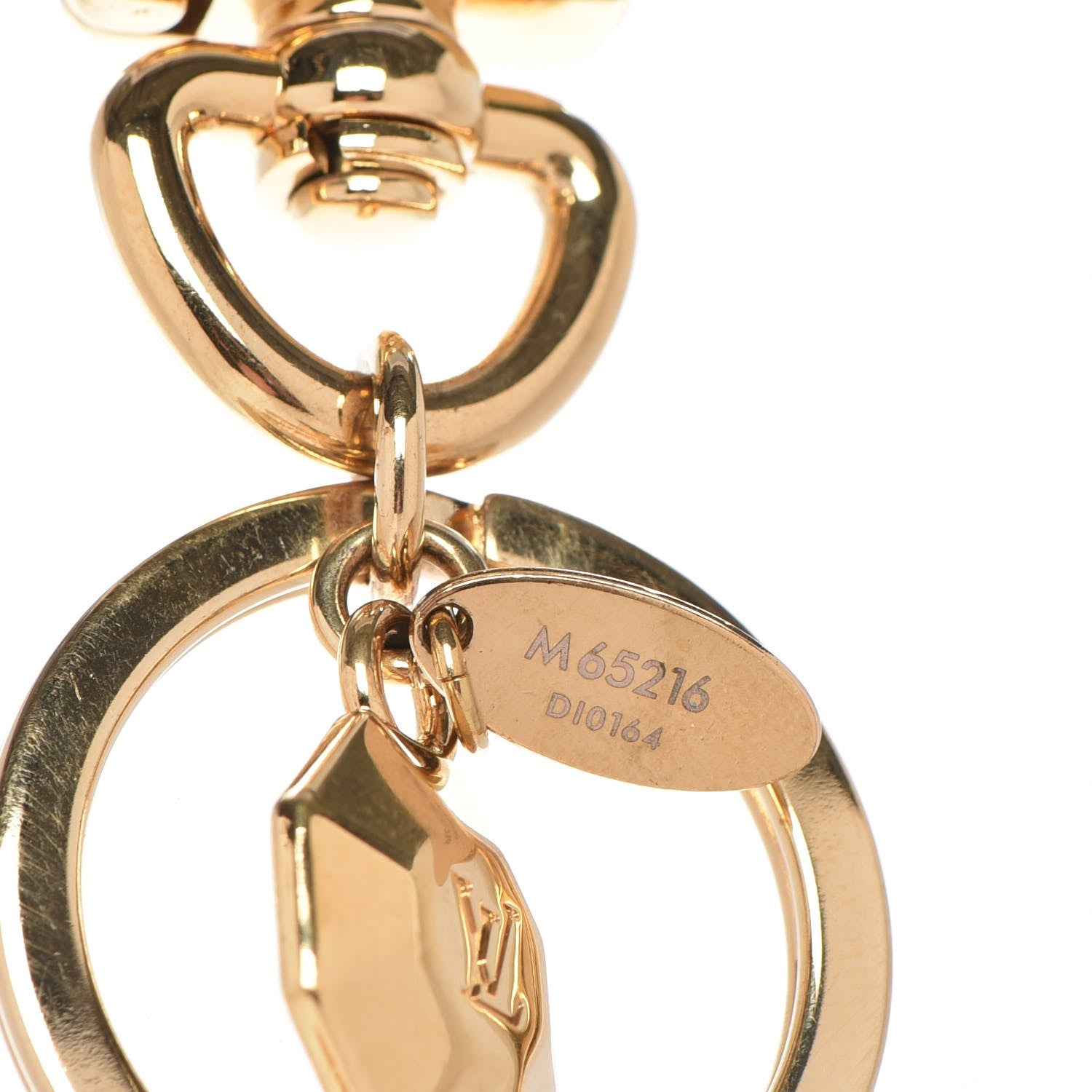 Louis Vuitton LV Facettes Bag Charm Key Holder Gold 5 of 6
