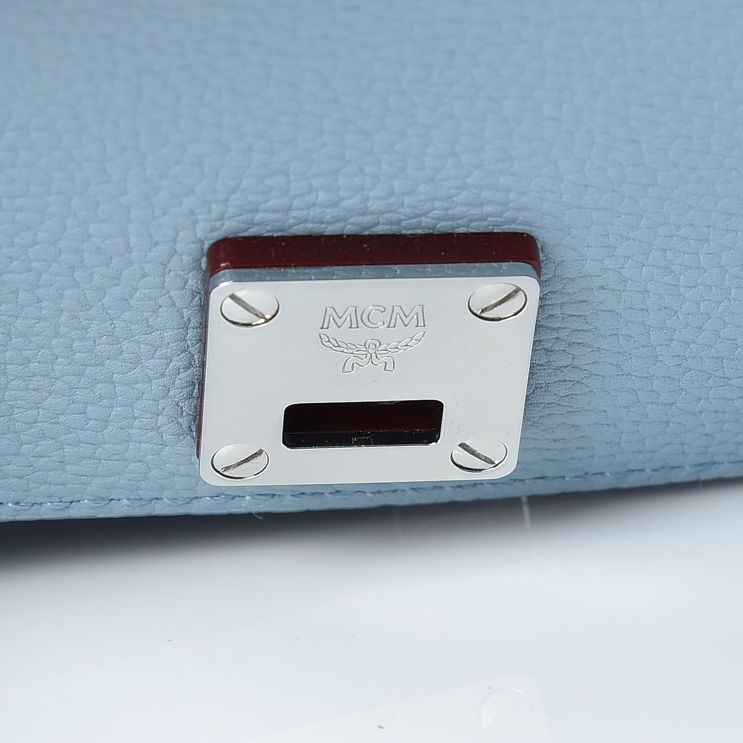Grained Calfskin Small Milla Crossbody Sky Blue