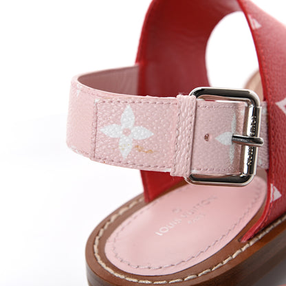 Louis Vuitton Monogram Giant Sandals 37.5 Rouge 8 of 8