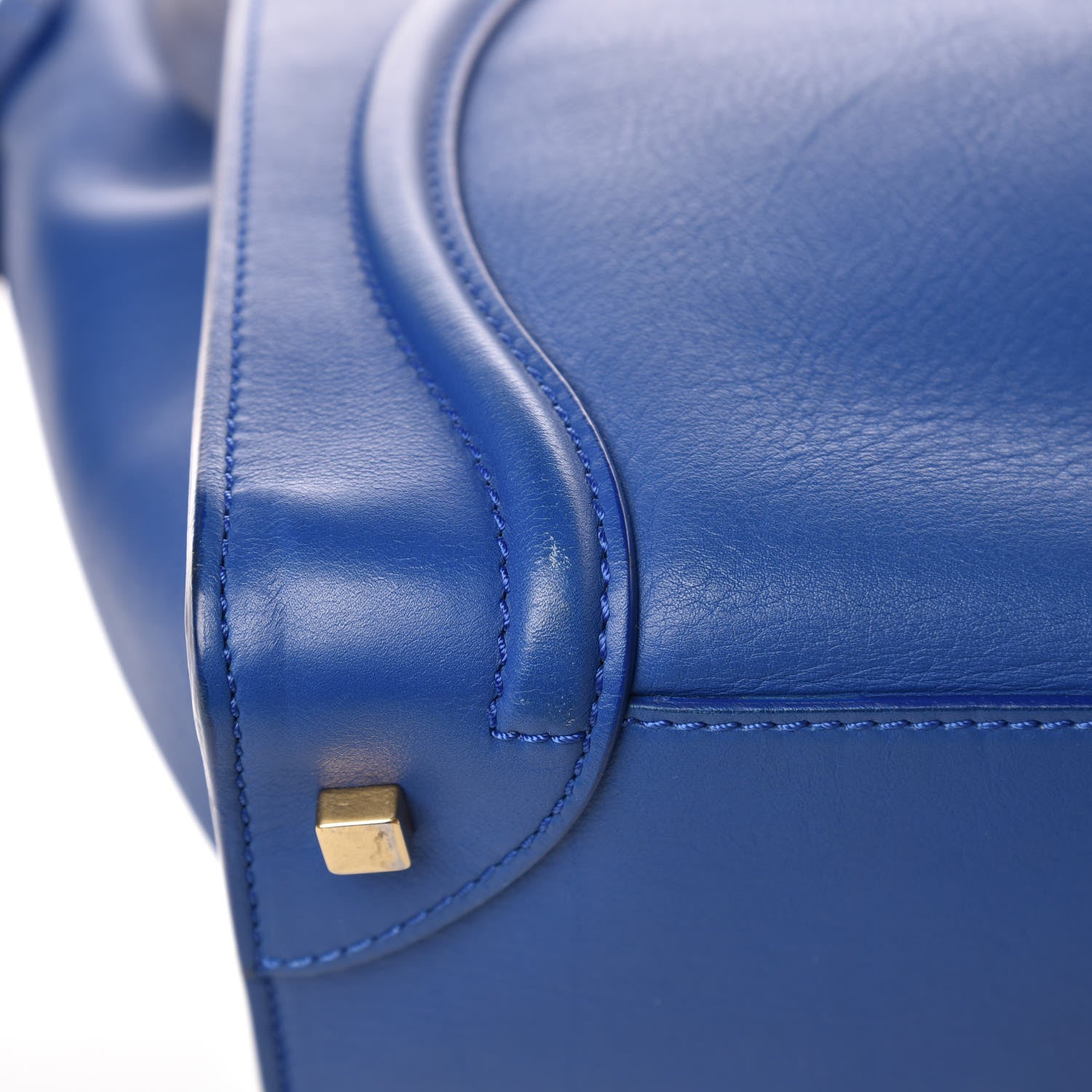 Celine Smooth Calfskin Mini Luggage Royal Blue 15 of 16