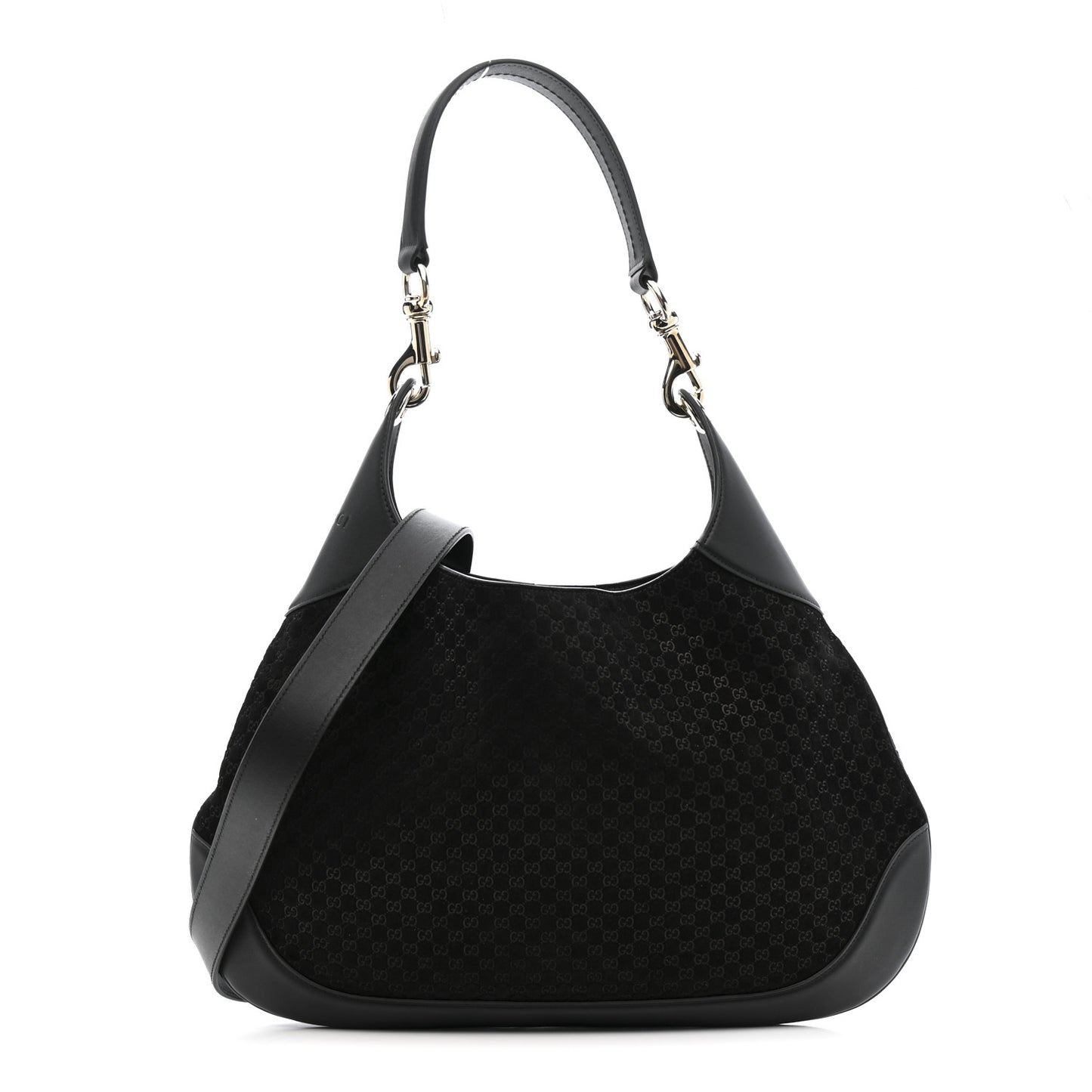 Suede Micro GG Calfskin B Medium Shoulder Bag  Arabella Black