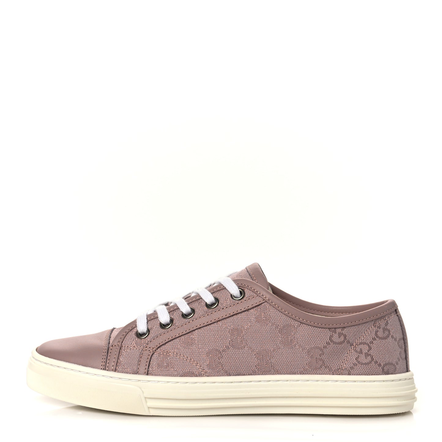 GG Monogram Calfskin Womens Low Top Sneakers 36.5 Pink Soft Pink