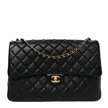 Chanel Caviar Quilted Small XXL Travel Flap Bag Black 1 of 11