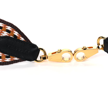 Hermes Toile Swift Sangle Allegro 50mm Shoulder Strap Sesame White Black 3 of 3