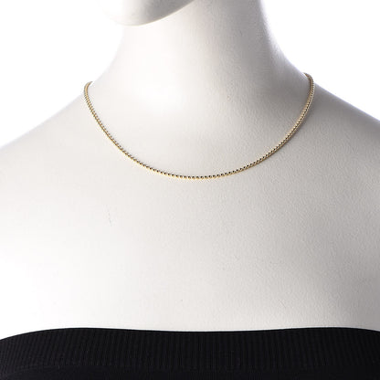 Cartier 18K Yellow Gold Ball Chain Necklace 2 of 7
