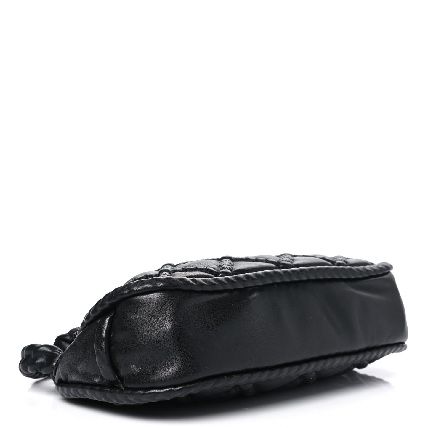 Lambskin Quilted Small Hidden Chain Shoulder Bag Black