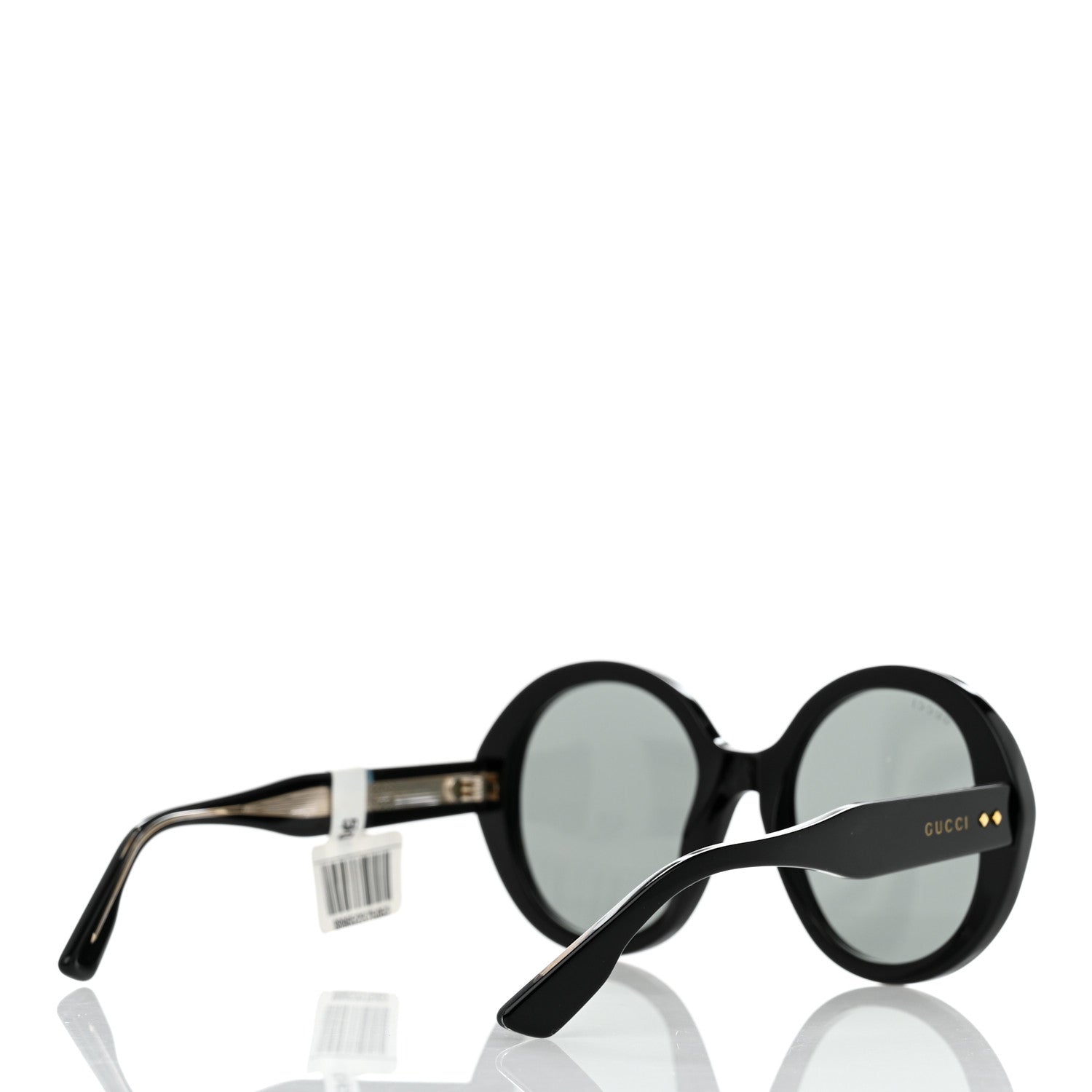 Gucci Acetate Round Sunglasses GG1081S Black 4 of 7