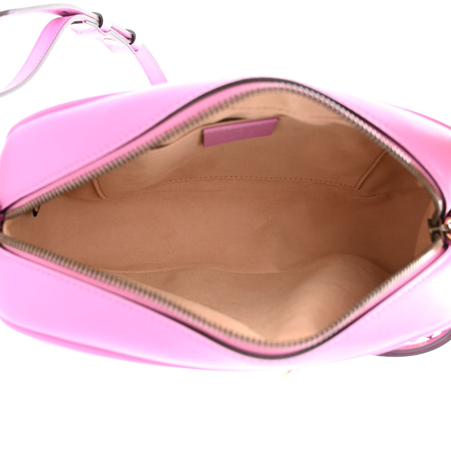Calfskin Matelasse Small GG Marmont Chain Shoulder Bag Candy Mousse