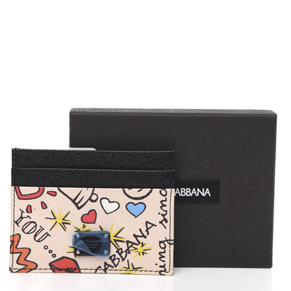 Dolce & Gabbana Dauphine Graffiti Card Holder Multicolor 7 of 7